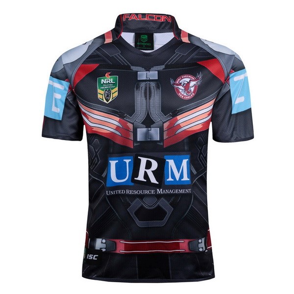 Tailandia Camiseta Manly Sea Eagles Falcon 2017 2018 Negro